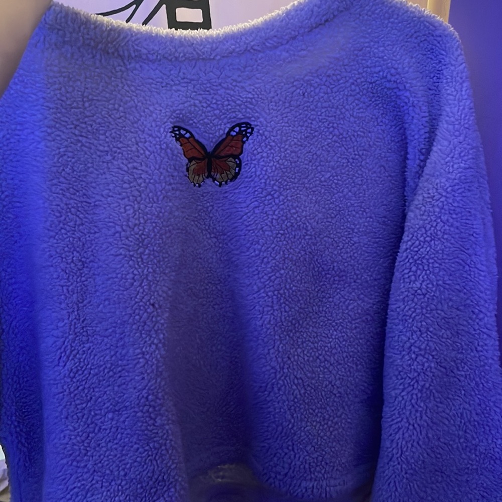 cute butterfly teddy jacket🦋
